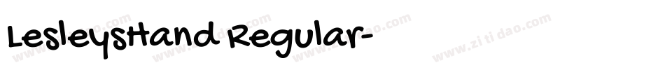 LesleysHand Regular字体转换